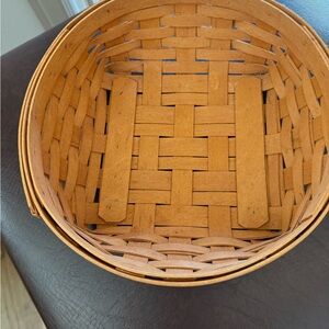 Longaberger Handcrafted Tan Woven Basket